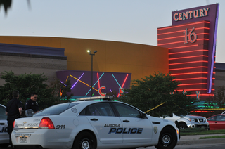 The Century 16 movie theater in Aurora, Colo., after a July 2012 mass shooting (Getty Images)